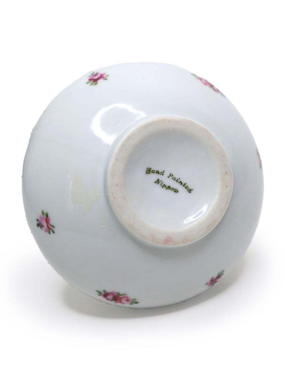Vintage Hand Painted Nippon Porcelain Pitcher Floral Art Nouveau Style Gold Trim - Picture 5 of 8